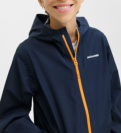Jack & Jones Rain Jacket - PE - JjefLynn - Sky Captain/Dark Ched