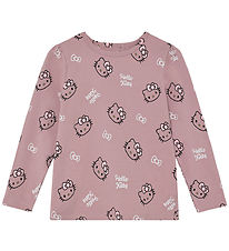 Minymo Tröja - Hello Kitty - Woodrose