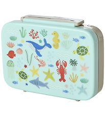 Rice Broodtrommel - 6 Rum - Blauw Ocean Print