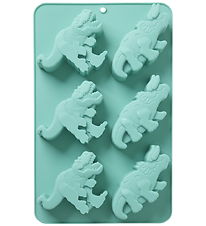 Rice Cakevorm - Silicone - Mint m. Dinosaurussen