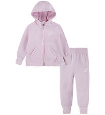 Nike Sweatset - Cardigan/Sweatpants - Rosa Skum