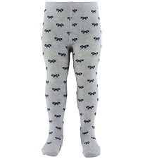 Fuzzies Tights - Grey Melange/Black w. Loops