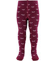 Fuzzies Tights - Bordeaux/Pink w. Loops
