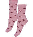 Fuzzies Strumpor - 2-pack - Rosa/Bordeaux m. Loopar