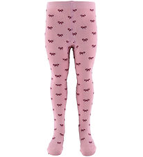 Fuzzies Tights - Pink/Bordeaux w. Loops