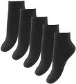 Fuzzies Ankle Socks - 5-Pack - Black