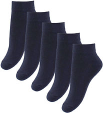Fuzzies Ankle Socks - 5-Pack - Navy