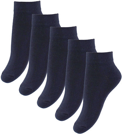 Fuzzies Ankle Socks - 5-Pack - Navy