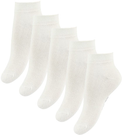 Fuzzies Ankle Socks - 5-Pack - White