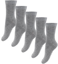 Fuzzies Socks - 5-Pack - Grey Melange