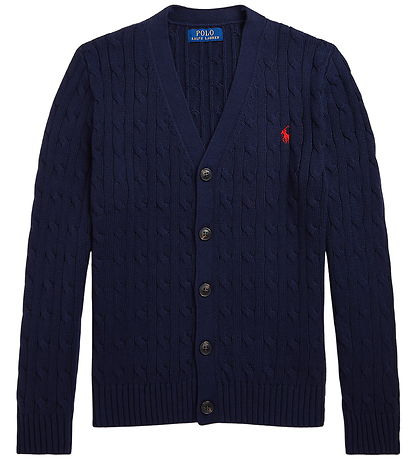 Polo Ralph Lauren Cardigan - Knitted - Cable - Navy