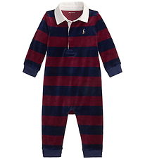 Polo Ralph Lauren Onsie - Velour - Classic+ Wine/Marinblå