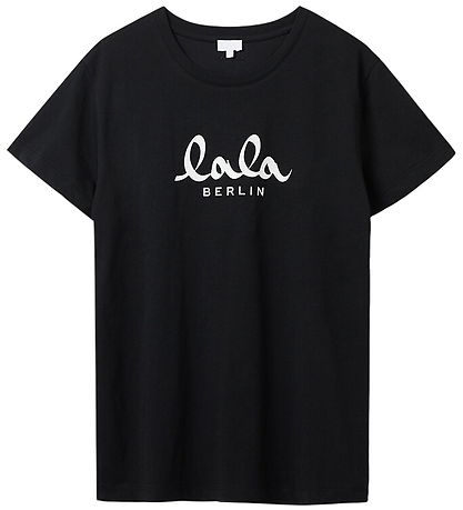 Lala Berlin T-shirt - Lala - Black w. White