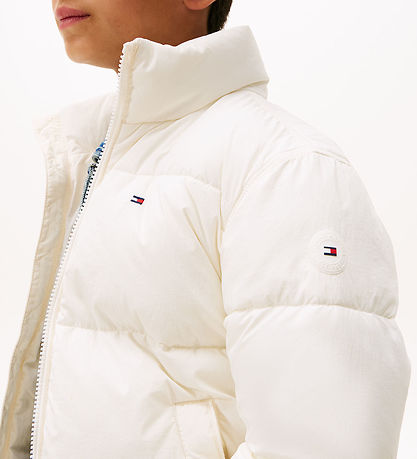 Tommy Hilfiger Puffer Jacket - Flag - Ivory Silk