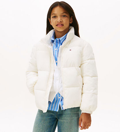 Tommy Hilfiger Puffer Jacket - Flag - Ivory Silk