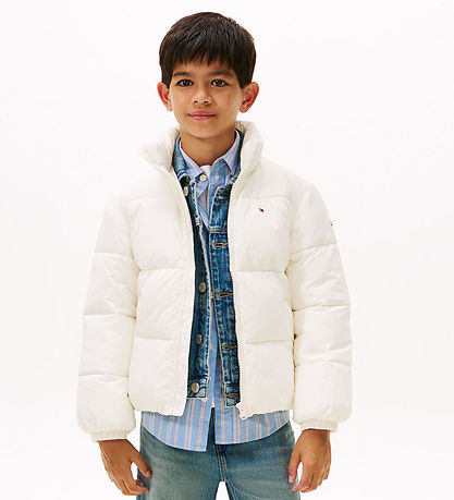 Tommy Hilfiger Puffer Jacket - Flag - Ivory Silk