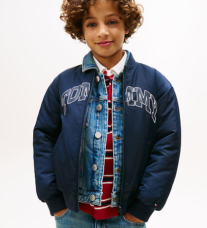 Tommy Hilfiger Puffer Jacket - Reversible - Dark Night Navy