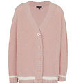 Emporio Armani Cardigan - Strick - Brüniert Lilac m. Weiß