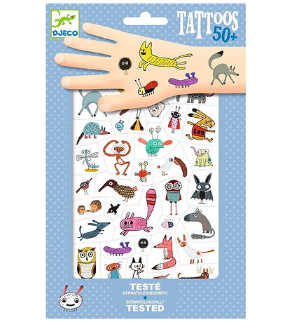 Djeco Tattoos - +50 pcs - Small Creatures