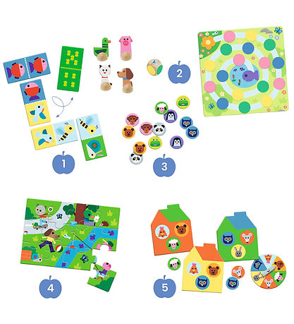 Djeco Spel - 5-in-1 - Bij de Farm
