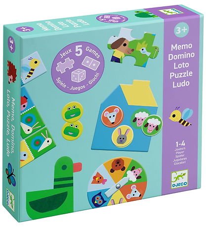 Djeco Spel - 5-in-1 - Bij de Farm