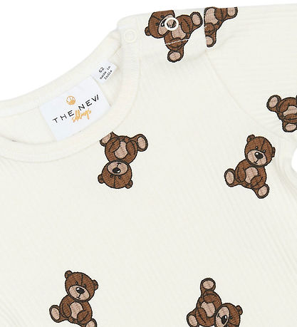 The New Siblings Bodysuit l/s - Rib - TnsbPaulo - Cloud Dancer w