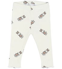 The New Siblings Leggings - Rib - TnsbPippa - Cloud Dancer w. Ka