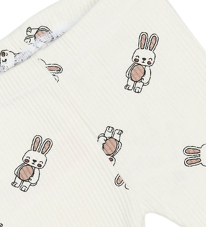 The New Siblings Leggings - Rib - TnsbPippa - Cloud Dancer w. Ka