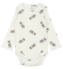 The New Siblings Bodysuit l/s - Rib - TnsbPippa - Cloud Dancer w