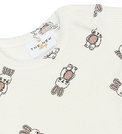The New Siblings Bodysuit l/s - Rib - TnsbPippa - Cloud Dancer w