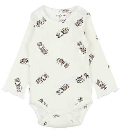 The New Siblings Bodysuit l/s - Rib - TnsbPippa - Cloud Dancer w
