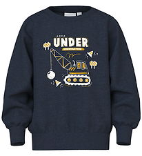 Name It Sweatshirt - NmmVion - Marinblå Blazer/Construction