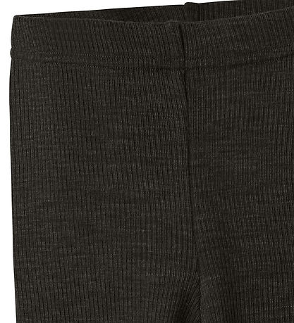 Name It Leggings - Wol - Rib - Noos - NmnWax - Zwart