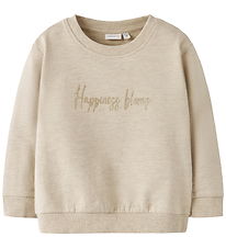 Name It Sweatshirt - NmfLaise - Peyote Melange m. Tryck
