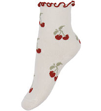 Lil' Atelier Socks - Nmfdarlene - Turtledove/Cherry