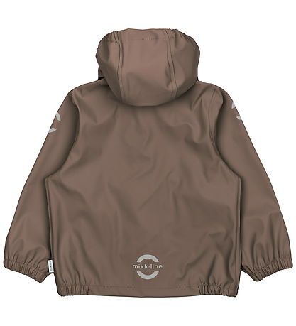 Mikk-Line Rainwear w. Suspenders - PU - Chocolate Chip