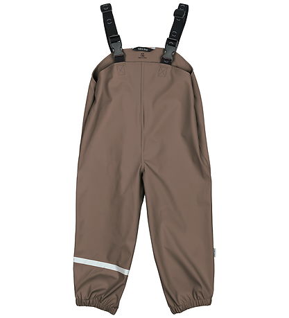 Mikk-Line Rainwear w. Suspenders - PU - Chocolate Chip