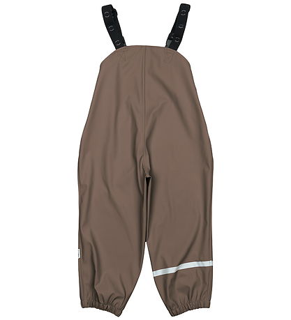 Mikk-Line Rainwear w. Suspenders - PU - Chocolate Chip
