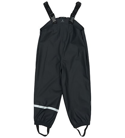 Mikk-Line Rainwear w. Suspenders - PU - Dark Navy
