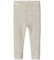 Name It Leggings - Wol - Rib - Noos - NbnWax - Parelmoer Cloud