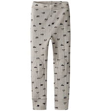 Name It Leggings - Ull - Rib - Noos - NmmWang - Nacreous Cloud/S