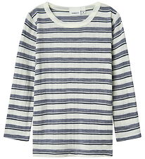 Name It Tröja - Ull - Rib - Noos - NmmWang - Folkstone Grey/Snow