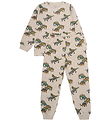 Minymo Pyjama Set - Beige Melange - 2 Parts