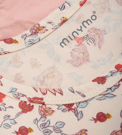 Minymo Underwear - 2-Pack - Sandshell/Pink w. Flowers