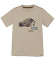 Minymo T-shirt - Oxford Tan w. Police Car
