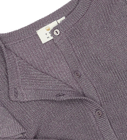 The New Cardigan - Knitted - TnPerla - Gray Ridge w. Glitter