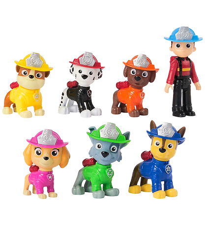 Paw Patrol Spielfiguren - 7 st. - vier Rettung Team Pack