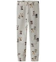 Name It Leggings - Wool - NmmWang - Nacreous Cloud/Forest Animal