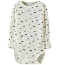 Name It Body l/ä - Ull - Rib - NmmWang - Snow White/Small Cars