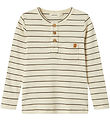 Lil' Atelier Blouse - NmmGeo - Turtledove w. Stripes